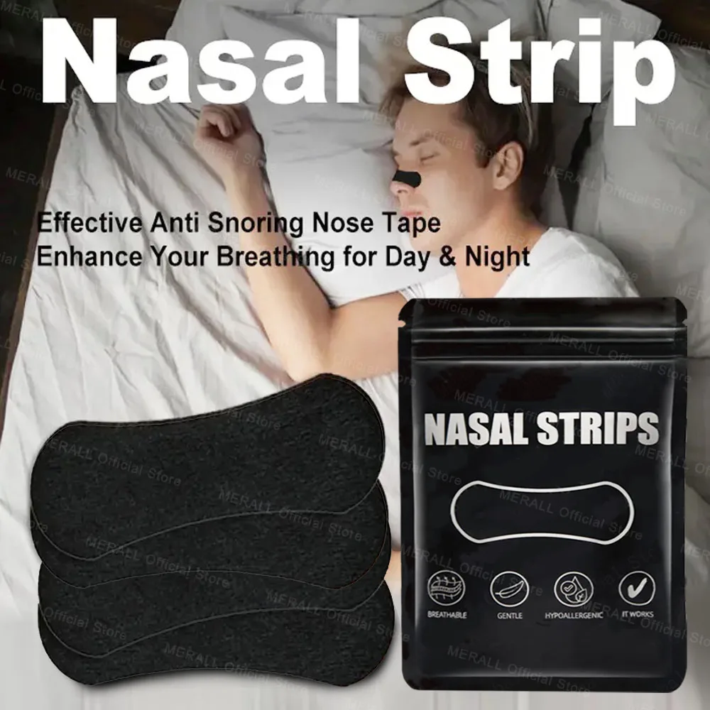 30/60/90/150Pcs Breath Nasal Strips Breathing Stop Snoring Nose Patch Good Sleeping Patch Easier Breath Sleep Aid Nasal Strips