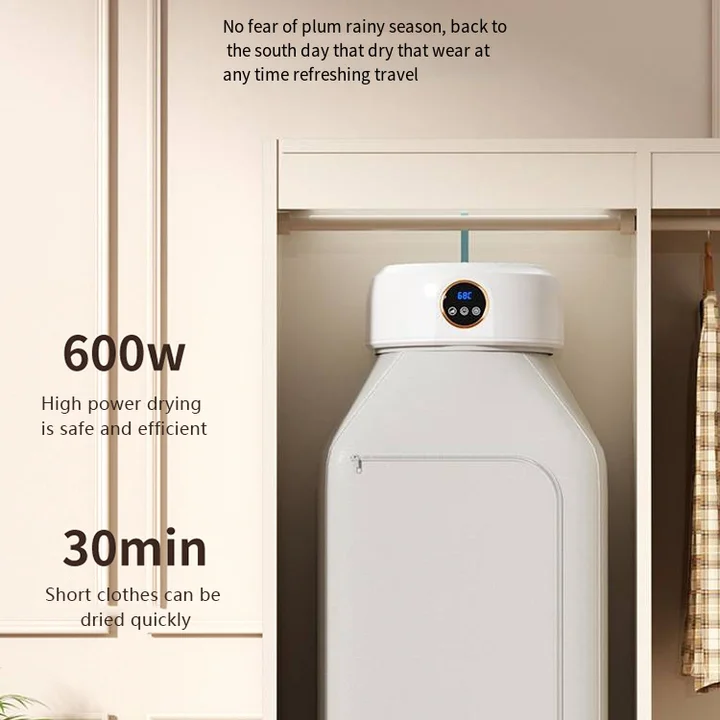 Foldable Mini Dryer Machine Sturdy Compact Dryer Electric Portable Clothes Dryer with Timer 4