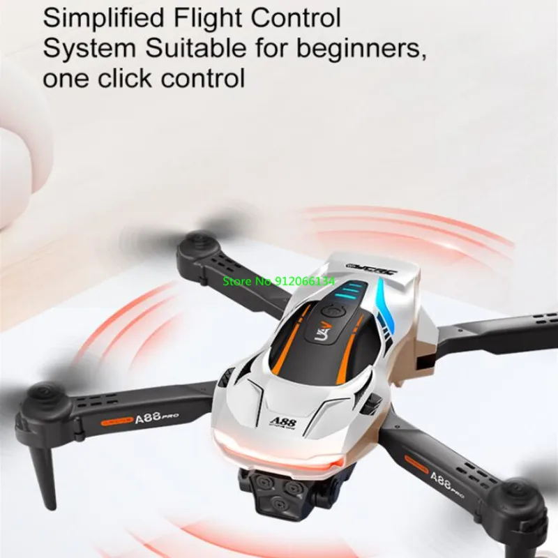 미니 휴대용 접이식 WIFI FPV RC 드론 4채널 8K HD 카메라 헤드리스 모드 트래젝토리 비행 3D 롤 라디오 컨트롤 쿼드콥터 장난감