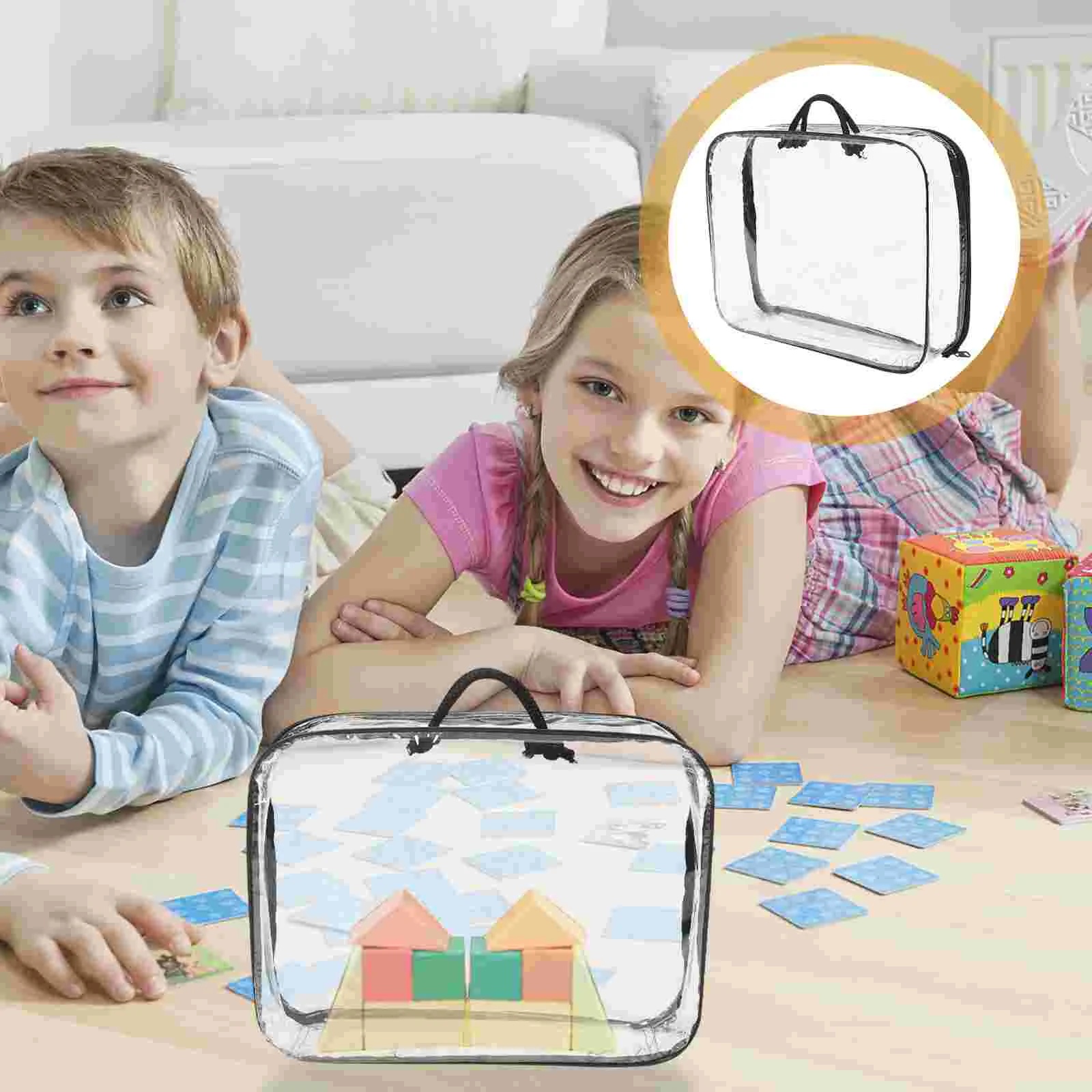 

Large Toy Storage Bag Blanket Carrier Toy Bag Empty Storage Bag with Handles