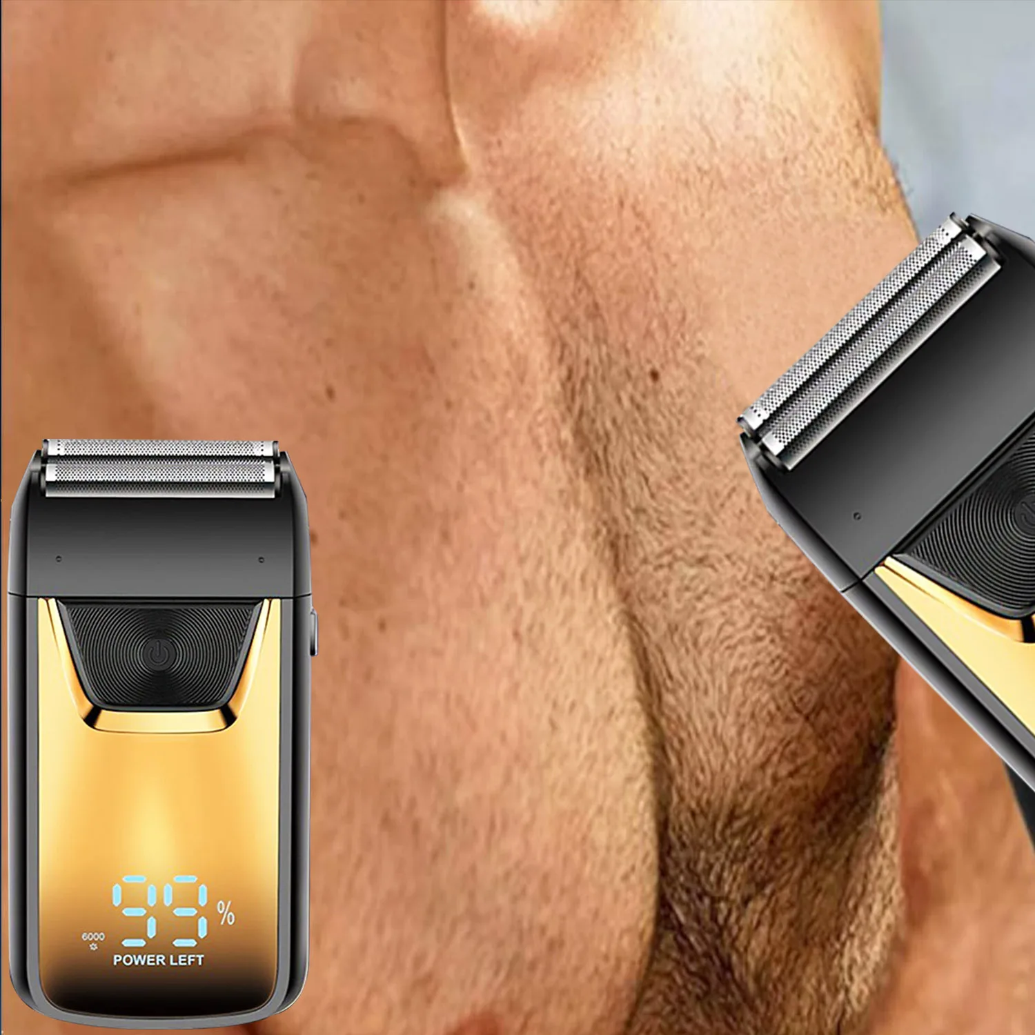 Electric Shaver Face Hair Shaver Dry and Wet Dual Use Removable Fast Charging Portable Razor Beard Shaver 3D Floating Trimmer H