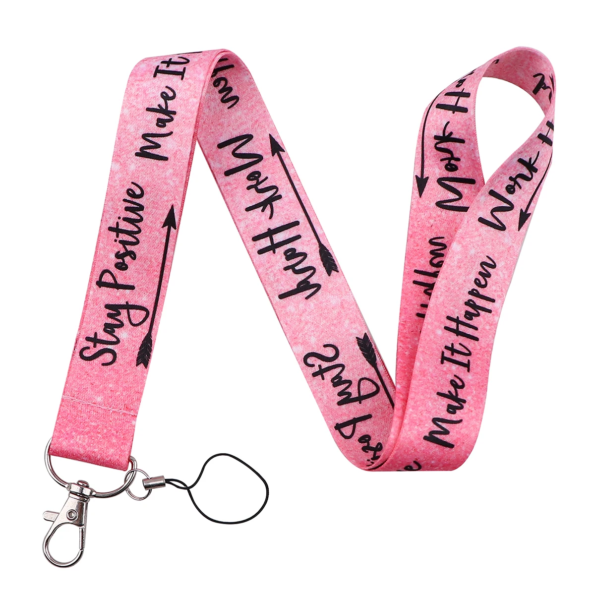 Vibrant Rainbow Quotation Lanyard