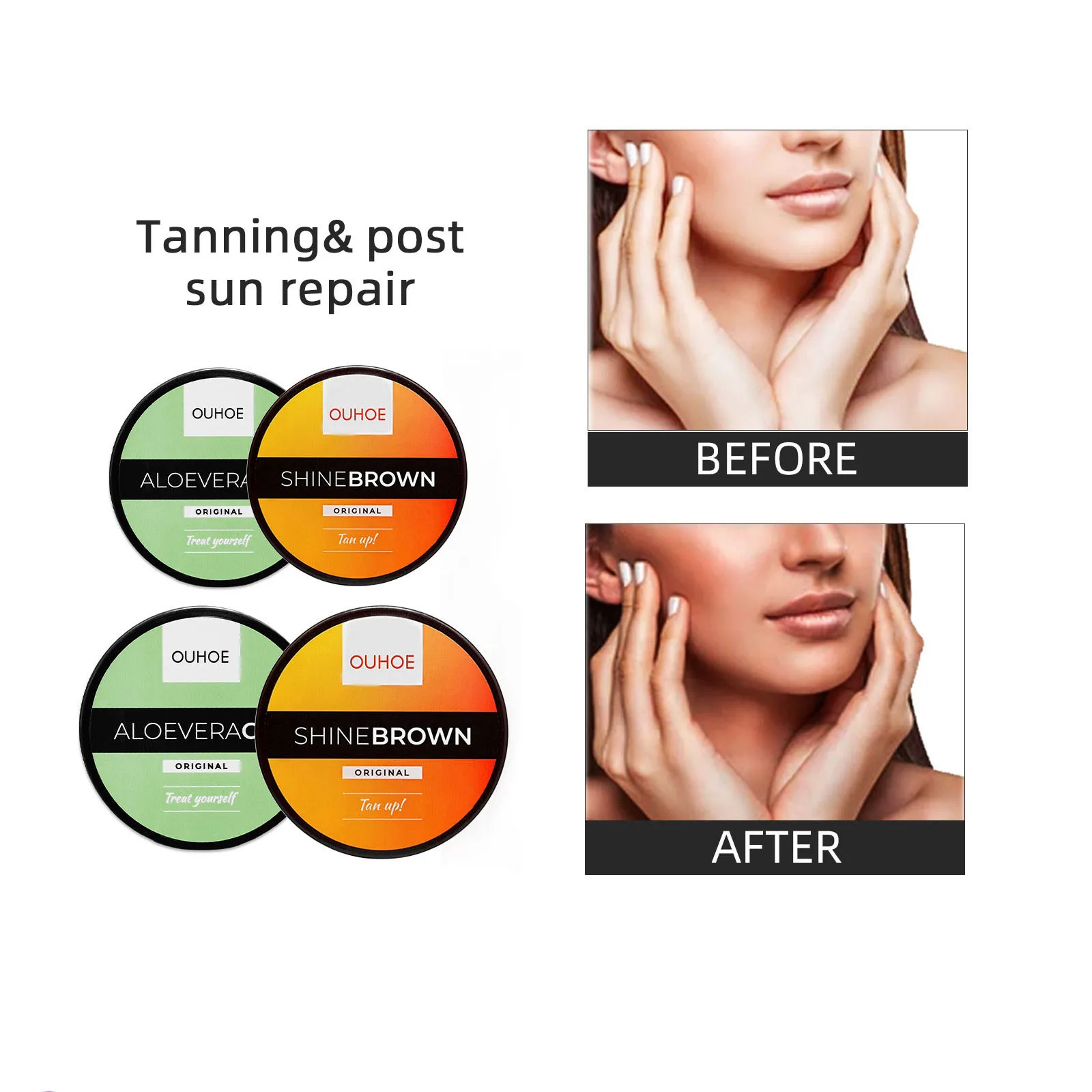 50/100ml Body Tanning Cream Bronze Skin Tanning Lotion Effective Sun Aid Take In Sunlight Moisturizing Cream Body Care Products