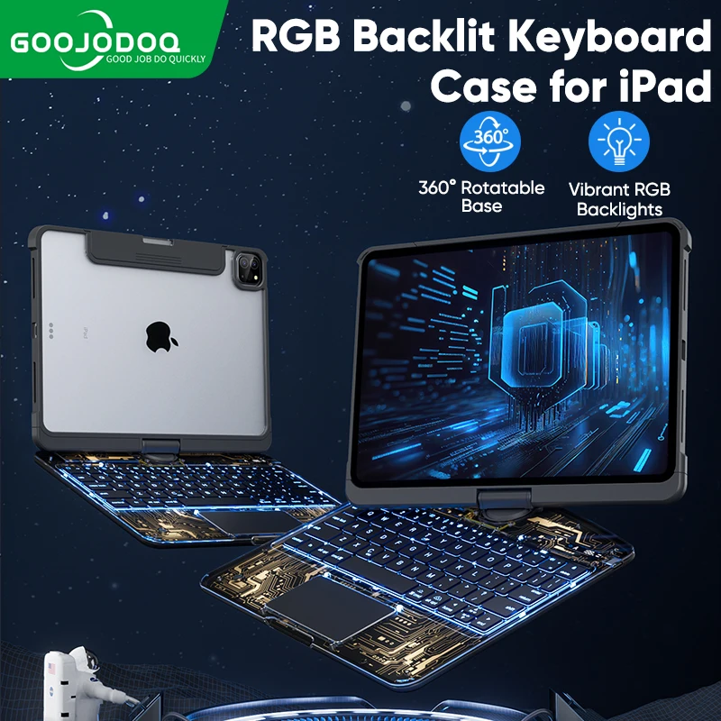 IPad Pro用マジックキーボード,360 ° 回転,IPro 12, 9, 12.9,m2