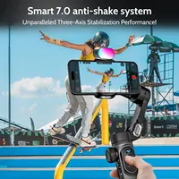 AOCHUAN Smart XPro Kit Smartphone 3 Axis Gimbal Stabilizer For iPhone and Android SmartPhone Shooting With RGB fill light Gimbal - Image 4