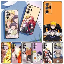 

Fashion Love Naruto Anime For Samsung Note 20 Ultra 10 Pro Lite 9 8 F52 F42 F22 M21 M60S M62 M31 M12 M32 Black Phone Case Capa