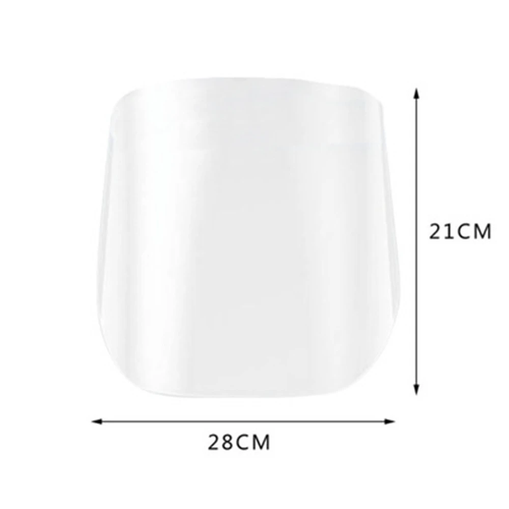 2-Pack Transparent Face Shield with Anti-Fog and Anti-Oil Protection