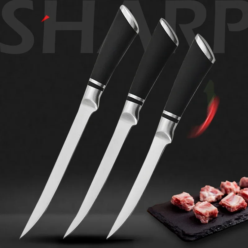 

Stainless Steel Kitchen Knife Butcher Boning Knife Sharp Meat Cleaver Chef Fish Vegetable Knife Cooking Tool
