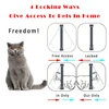 Transparent Thin Cat Door Cat Flap Door with 4 Way Security Lock Puppy Kitten Safety In&out Pet Door Pet Doors and Sliding Door 6