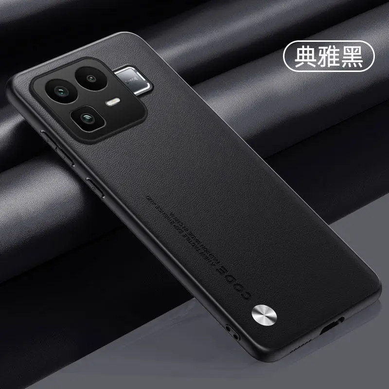 Premium PU Leather Silicone Phone Case with Soft TPU Lens Protection and Shockproof Bumper
