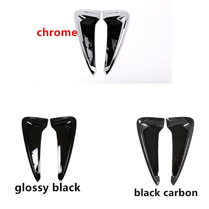 Auto Deko Aufkleber Shark Gill Vent - Motorhauben Lufteinlass Sticker ABS, Schwarzes Design Für Sportliche Optik