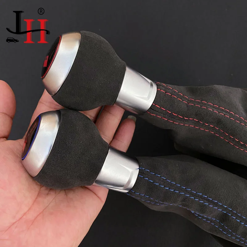 1pcs Modification Chrome Matte Gear Shift Knob Dsg Cover Cap Red For Vw