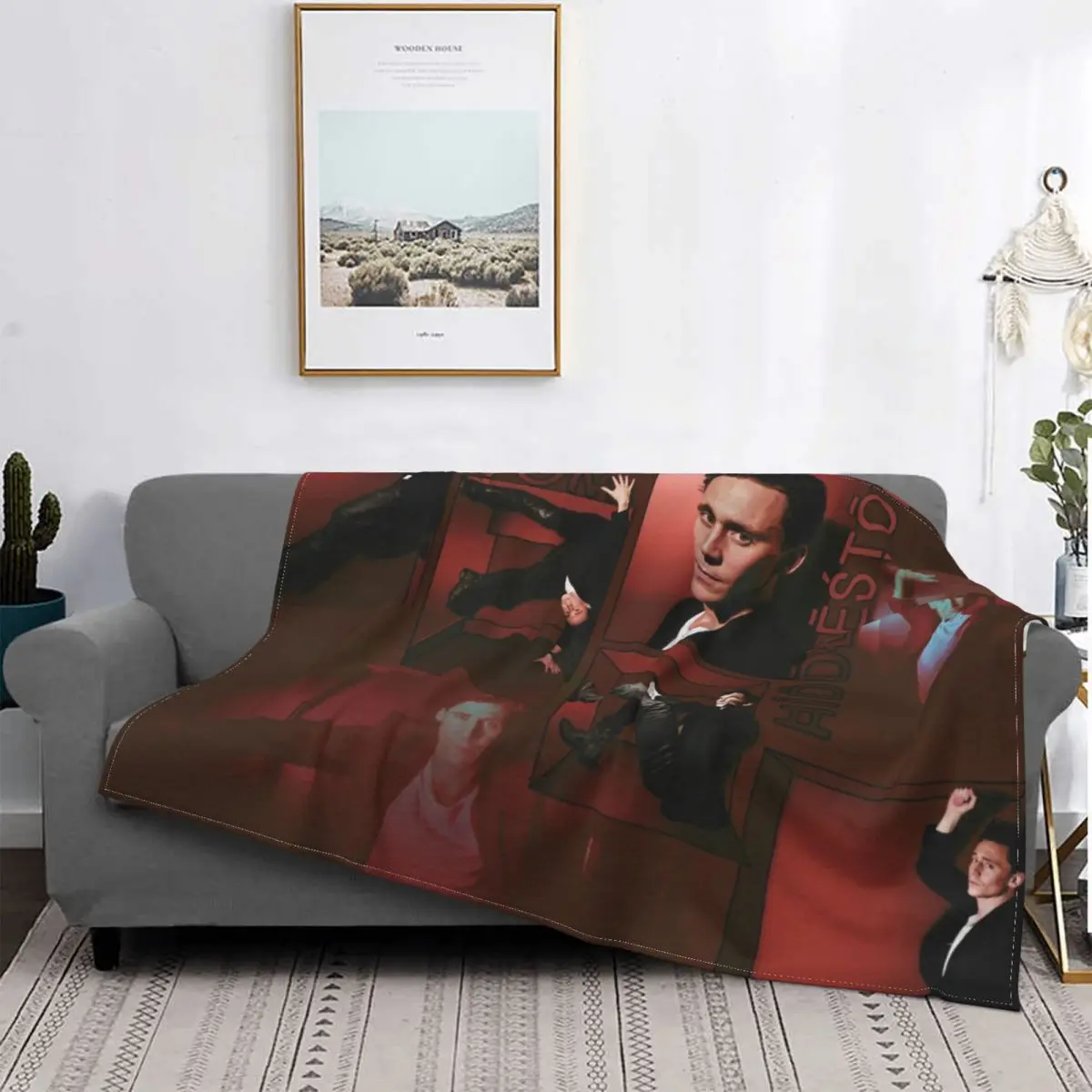 

Tom Hiddleston Blanket Soft Fleece Autumn Warm Flannel Actor Throw Blankets for Sofa Car Bedroom Quilt