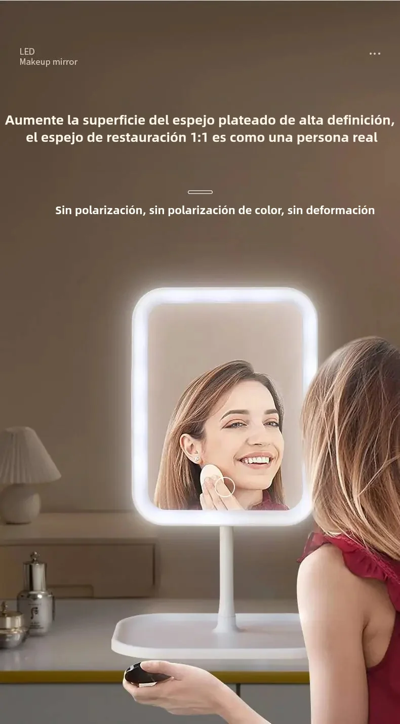 Ilumine Tu Belleza: Espejo Cosmético Led