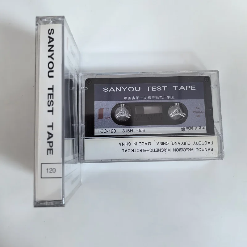 TEST TAPE SANYOU TCC-120 315HZ-0DB LEVEL ADJUSTMENT Recording reference level test tape