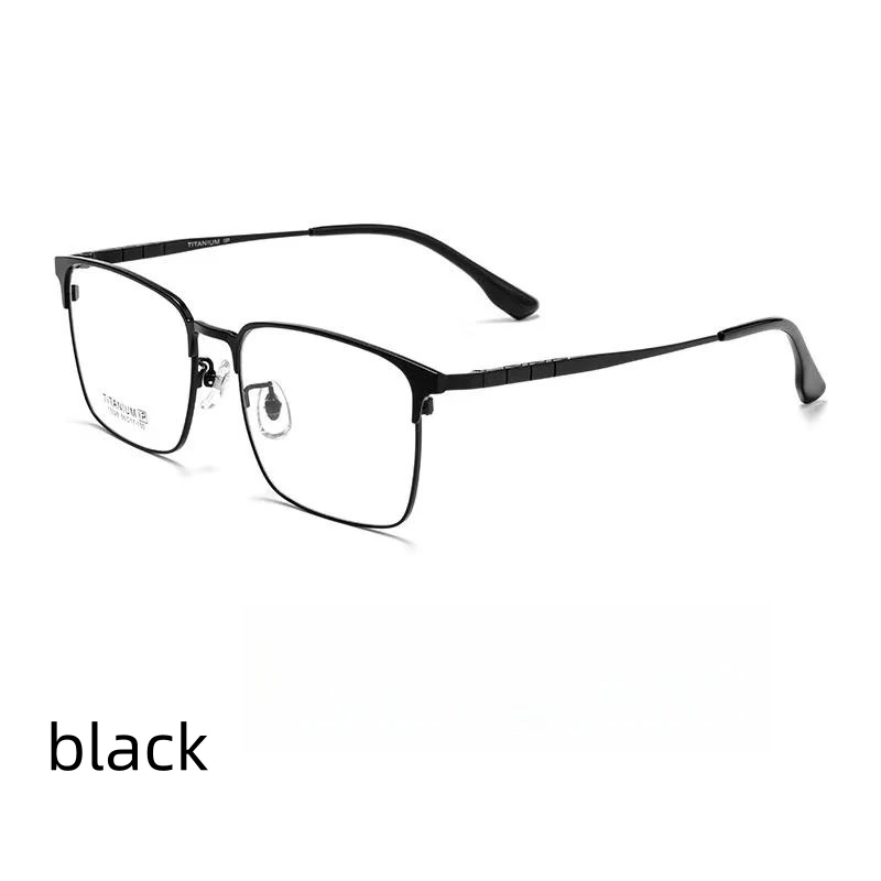 

55mm Large size widened big face Fat Glasses frame Business men's titanium alloy glasses myopia frame 15326