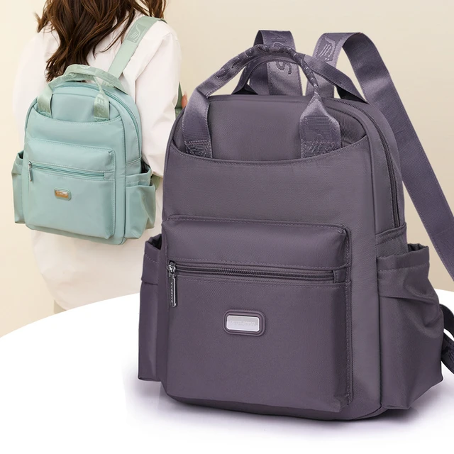 Mini Mochila Negra De Nailon Para Mujer, Bolsa Pequeña Para Teléfono,  Impermeable Para Estudiantes, Mochilas De Viaje Informales De Moda -  Mochilas - AliExpress