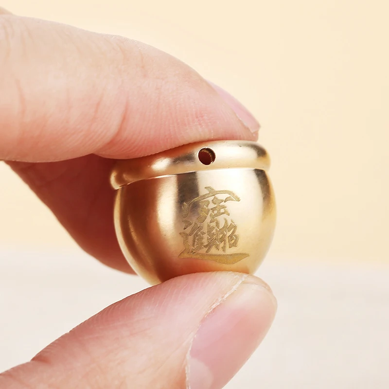 Creative Feng Shui Treasure Bowl Vat Brass Copper Offering Bowl Wealth Figurine Attract Good Luck Small Serving Dessert Bowls 2