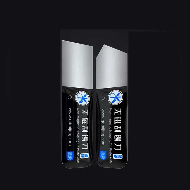 

Mijing GX01 GX02 Немагнитный скребок для олова нож для удаления клея телефона посадки резки лопатки резиновые лезвия 0,4 мм