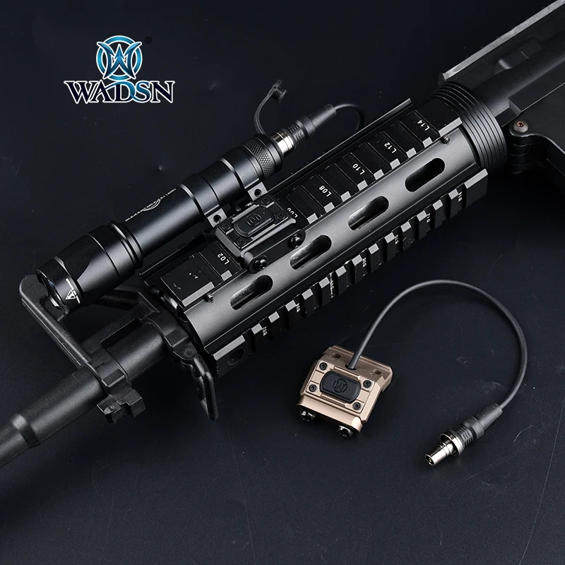 

Тактическая мини-вспышка M300 Surefir M300A для разведчика, металлическая вспышка с кнопкой переключения режима, светильник для страйкбольного оружия, охотничьей винтовки, фонарь