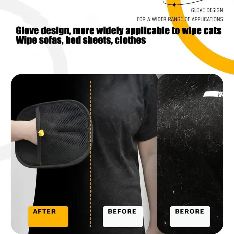 Double-Sided Pet Grooming Gloves Multifunctional Pet Hair Remover Glove Cat Grooming Hair Comb for Bath Clean Massage For Animal pet grooming gloves pet hair remover gloves