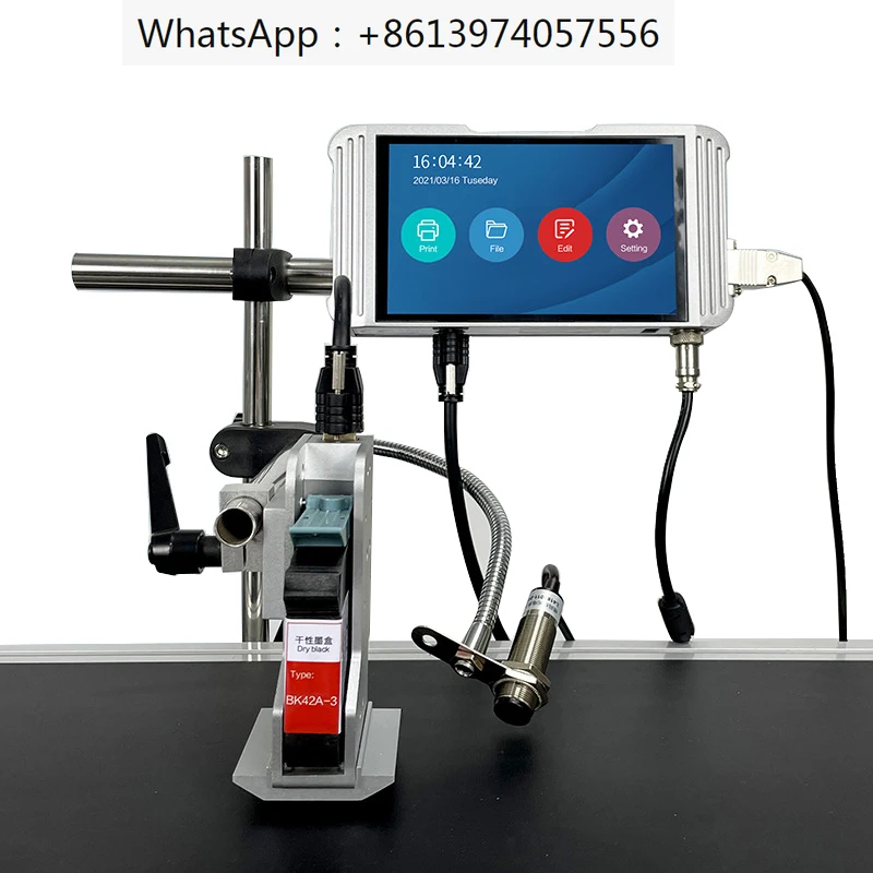 

High Resolution Online TIJ Inkjet Printer For Printing Logo Expiry Date Printer Machine On Plastic Wooden metal