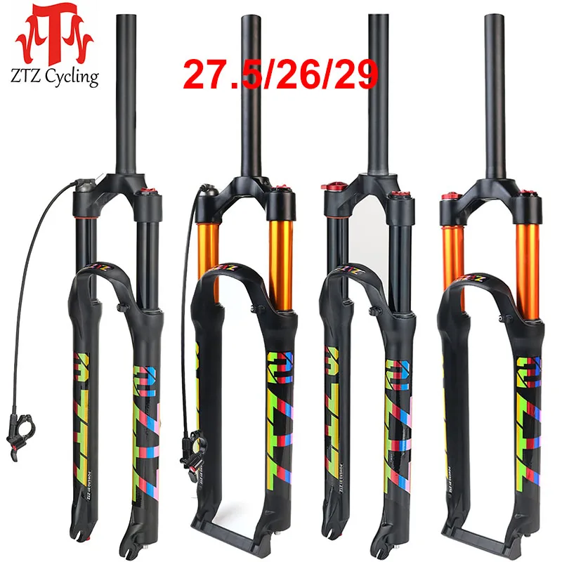ZTZ MTB Fork Mountain Bike Suspension Fork 26/27.5/29 Air Fork, Rebound