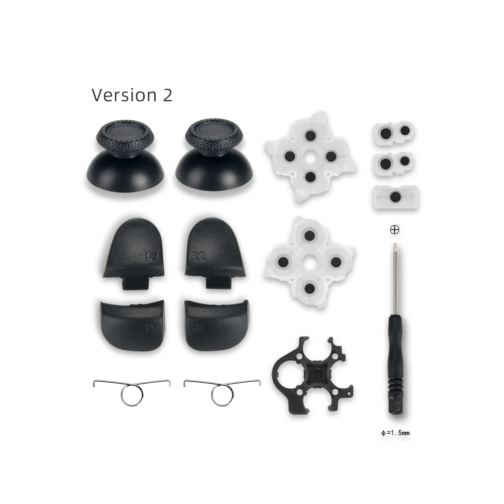 Pulsanti Conduttivi R1R2 L1L2 Per Pulsanti Sinistro Destro Ps5 Set Di Pulsanti Pulsanti Di Riparazione Per Tasti Ps5 V2 Set Di Pulsanti Conduttivi