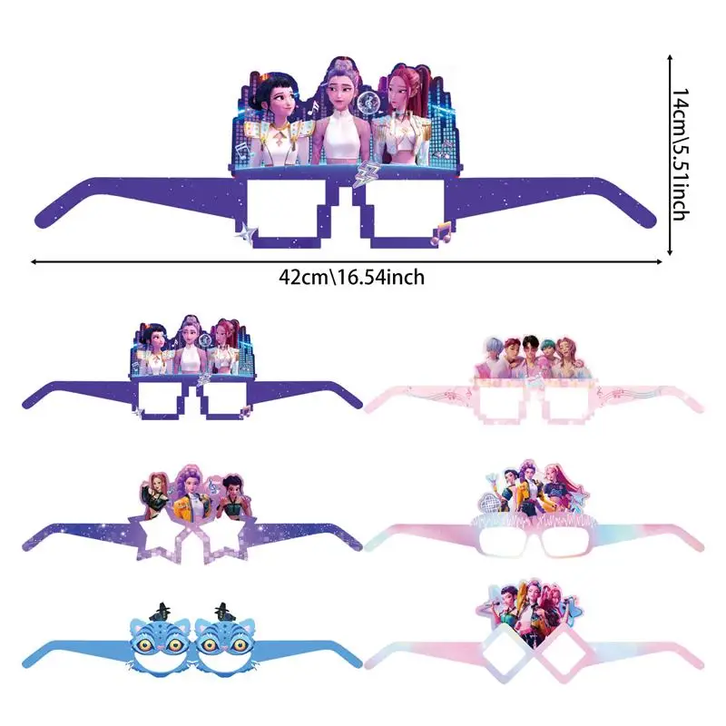 Décoration Fête Enfant Thème K-Pop Devil Hunters - Pack 46 Pièces : Assiettes, Gobelets, Serviettes, Nappe - Anniversaire