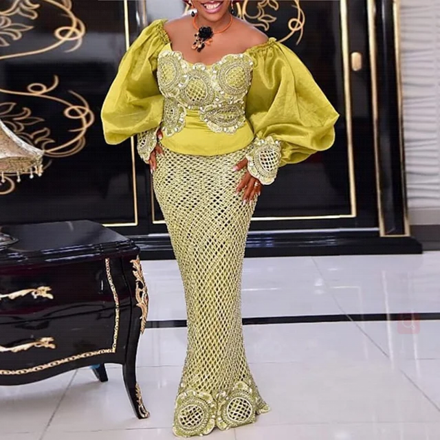 Elohor 2 Piece African Long Dress - Image 4