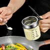 1pc Spices Glass Seasoning Jar with Spoon Sugar Bowl Salt Shaker Seasoning Container Kitchen Supplies Storage Set Spice Boxes 4