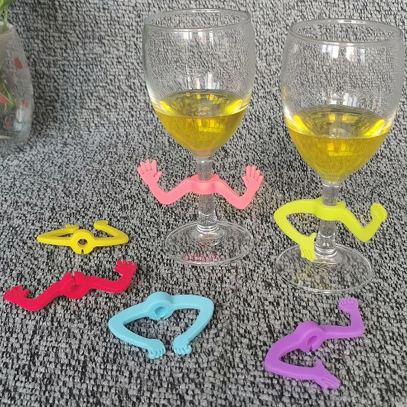 

Силиконовый маркер для идентификации красного вина, этикетки для стеклянных стаканов с подвесками, ярлыки, знаки, аксессуары для пищевых продуктов и напитков, инструмент