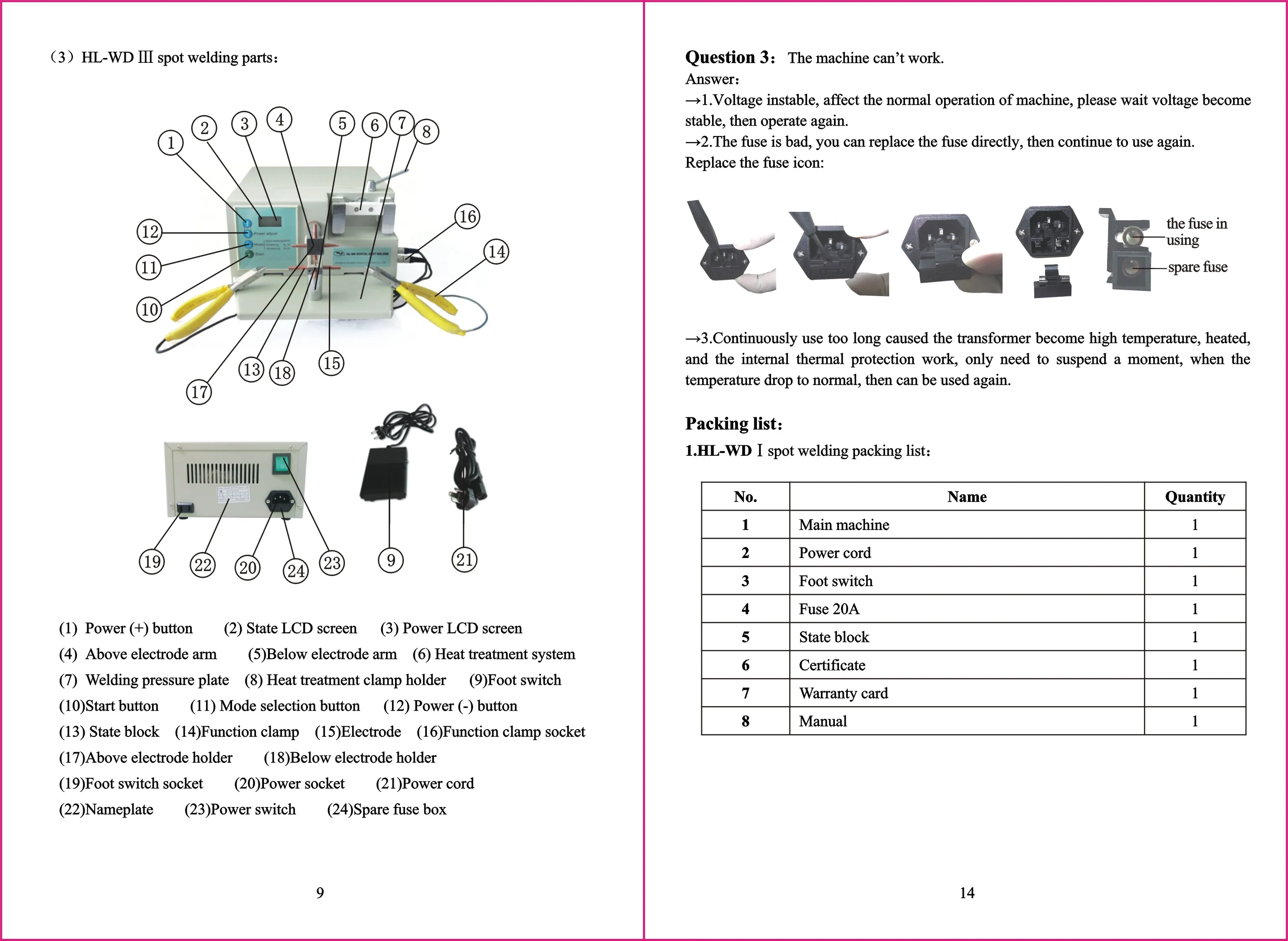 HL-WD III Dental Orthodontic Spot Welder Multi-Function Machine for Stainless Steel Wire Sheet and Arch Wire Heat Treatment detail image 10