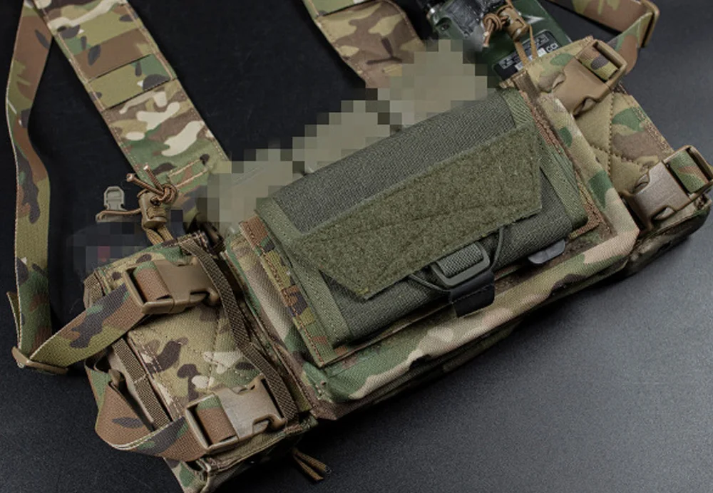 Taktische Weste Volle MOLLE Panel Front Klappe Micro Kampf Chassis Hängen Panel Für MK3 MK4 Brust Rig Jagd Weste – Detail 12