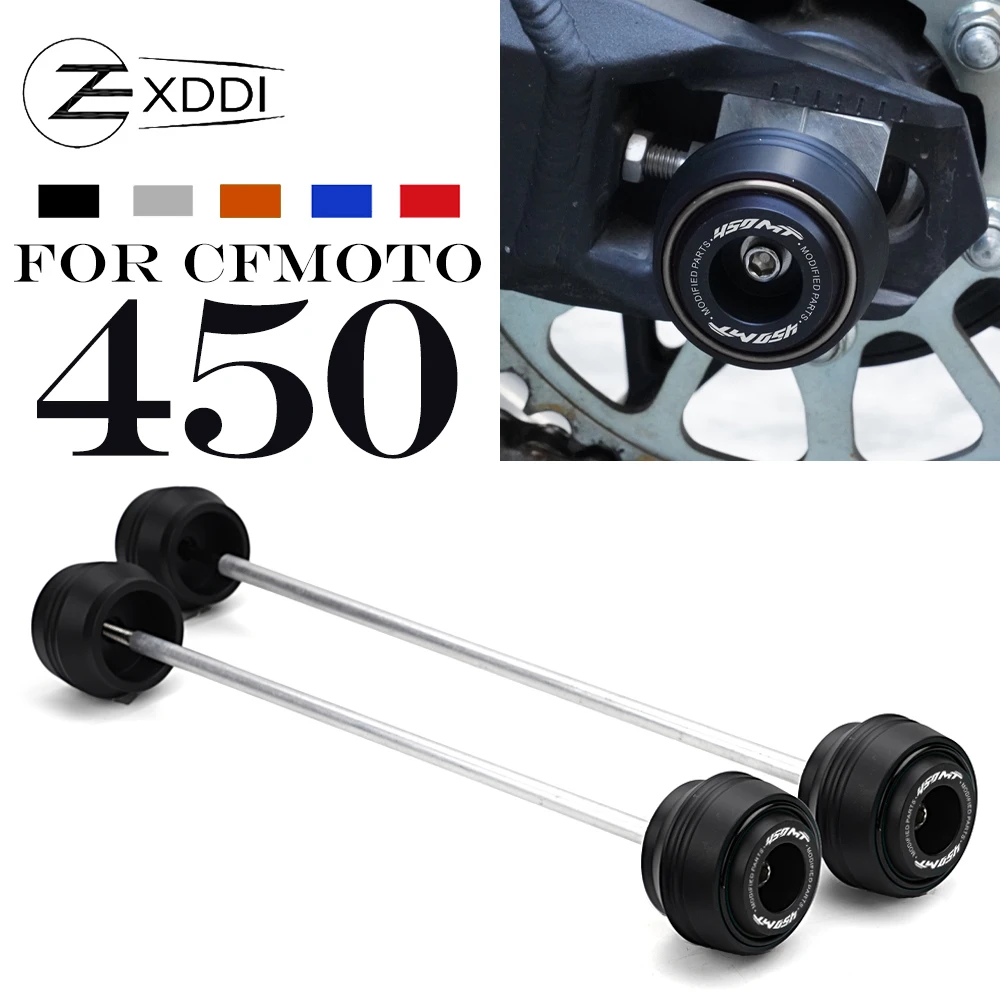 Fit Für CFMOTO CF 450MT CF 450MT 2024 2025 Motorrad Vorne Hinterrad Achse Gabel Crash-schutz Pad 450MT Zubehör