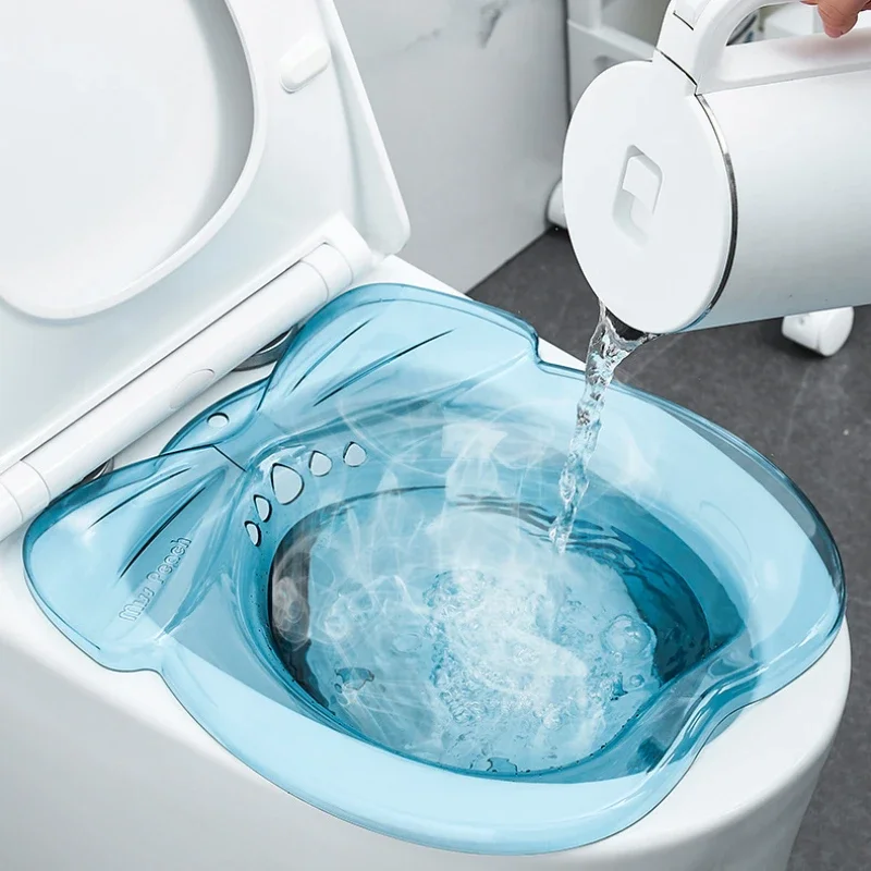 1Pcs Durable Over Elderly Postpartum Hemorrhoids Patient Toilet Tub Hip Basin Bidet New Vaginal Steaming Seat Bath toilet sitz bath basin