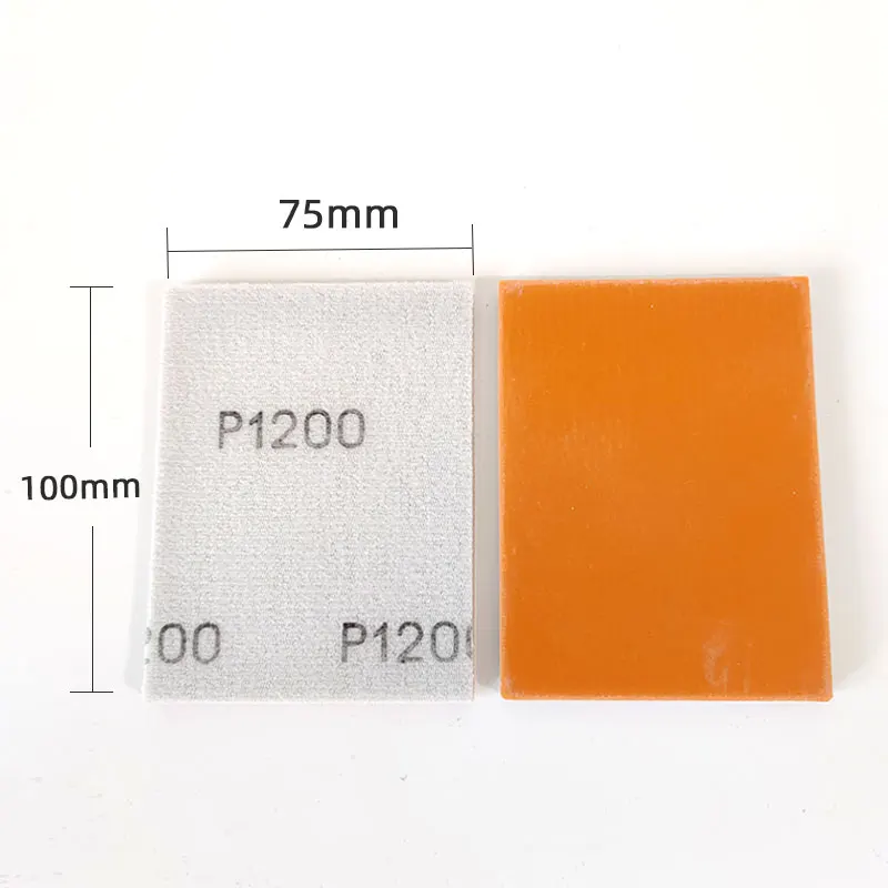 Sponge Sandpaper Rectangle Foam Sanding Block 75*100mm for Car Polishing Sanding Wet Dry Abrasive Tool Car painting sanding discs sandpaper set polish sand paper sandpaper tools mini sandpaper kit sander pads
