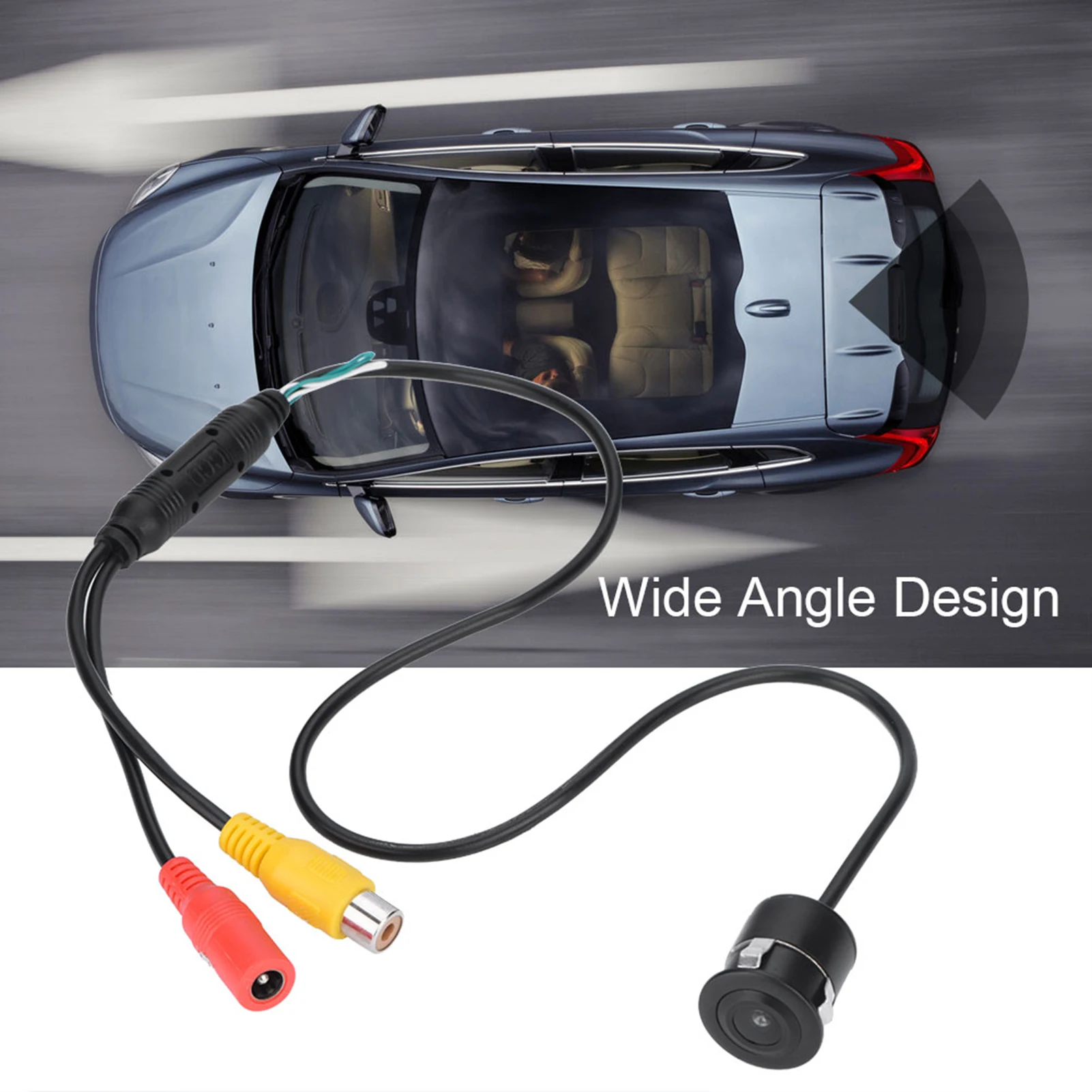 170 ° Telecamera CCTV a colori mini impermeabile cablata CCD grandangolare PAL/NTSC per auto