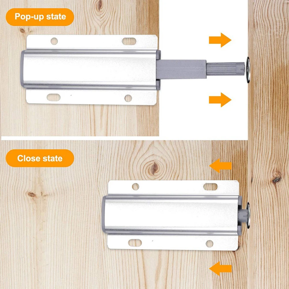Cabinet Door Buffer 2pcs Push To Open System For Cabinet Door Cupboard Catch Home Kitchen Furniture Hardware