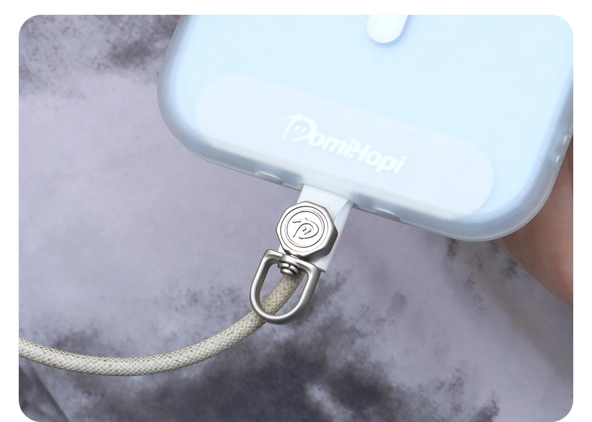 Telefon Tether Tab 360° ° Drehbarer, ultradünner, universeller Handy-Lanyard-Clip für Lanyard-Bänder, nicht klebende Handyhülle, Metall-Patch – Detail 16