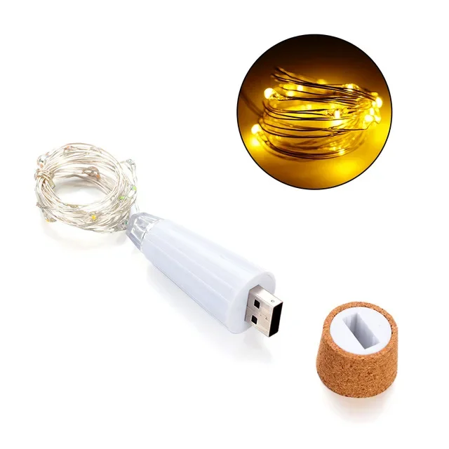 ตัวเลือกสินค้า ไฟ LED ตกแต่งห้องนอน งานแต่งงาน คริสต์มาส USB ชาร์จ
