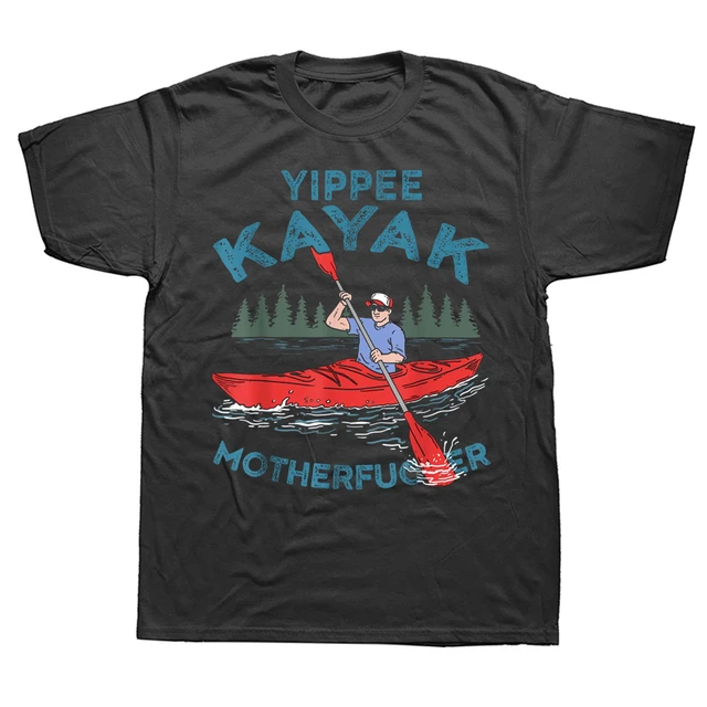 Kayak Canoeist Kayaking T Shirts Graphic Cotton Streetwear Short