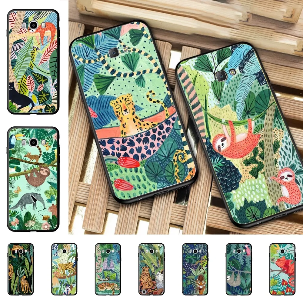 

Cute Cartoon Anime Sloth Leopard Phone Case For Samsung J 7 Plus 7core J7 Neo J6 Plus Prime J6 J4 J5 Mobile Cover