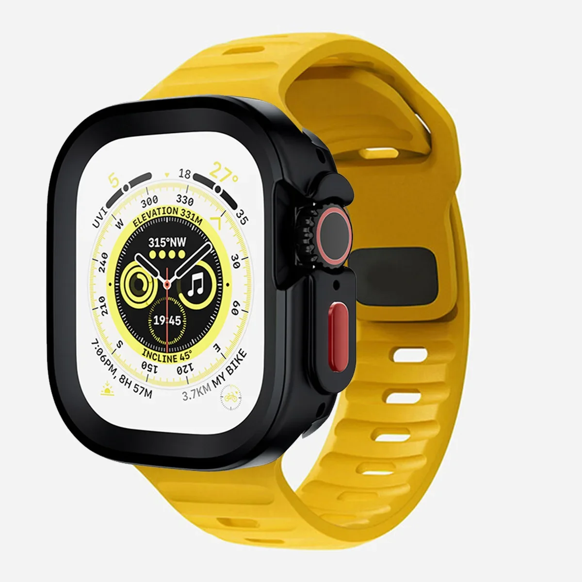 Candy Silicone Case and Strap for Apple Watch - Vibrant Rubber Band Accessory