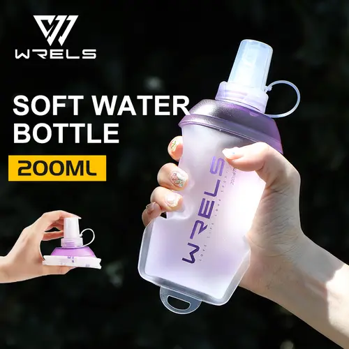 WRELS Foldable Silicone Soft Flask Water Bottle for Outdoor Sport  Running Camping Folding TPU Soft Flask Water Bag BPA Free - Image 10