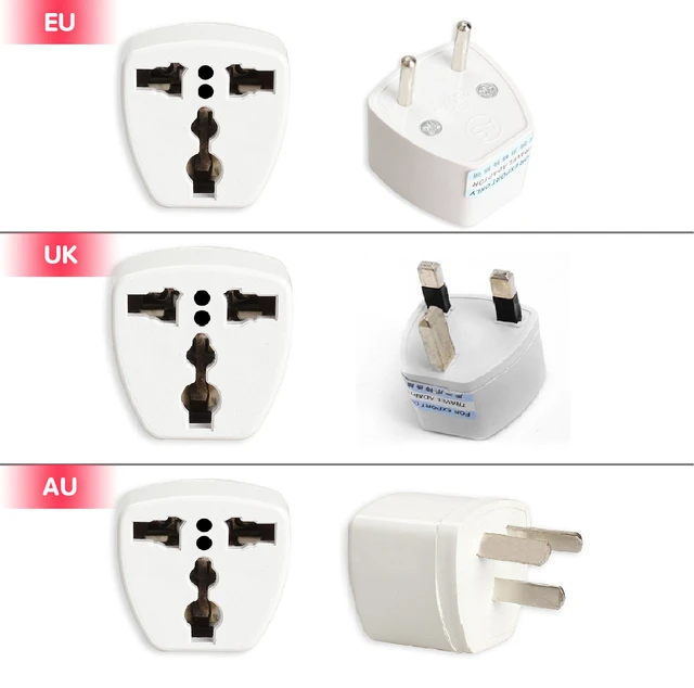 UK To EU Europe Travel Plug Charger Power Adapter Converter For European  Outlet