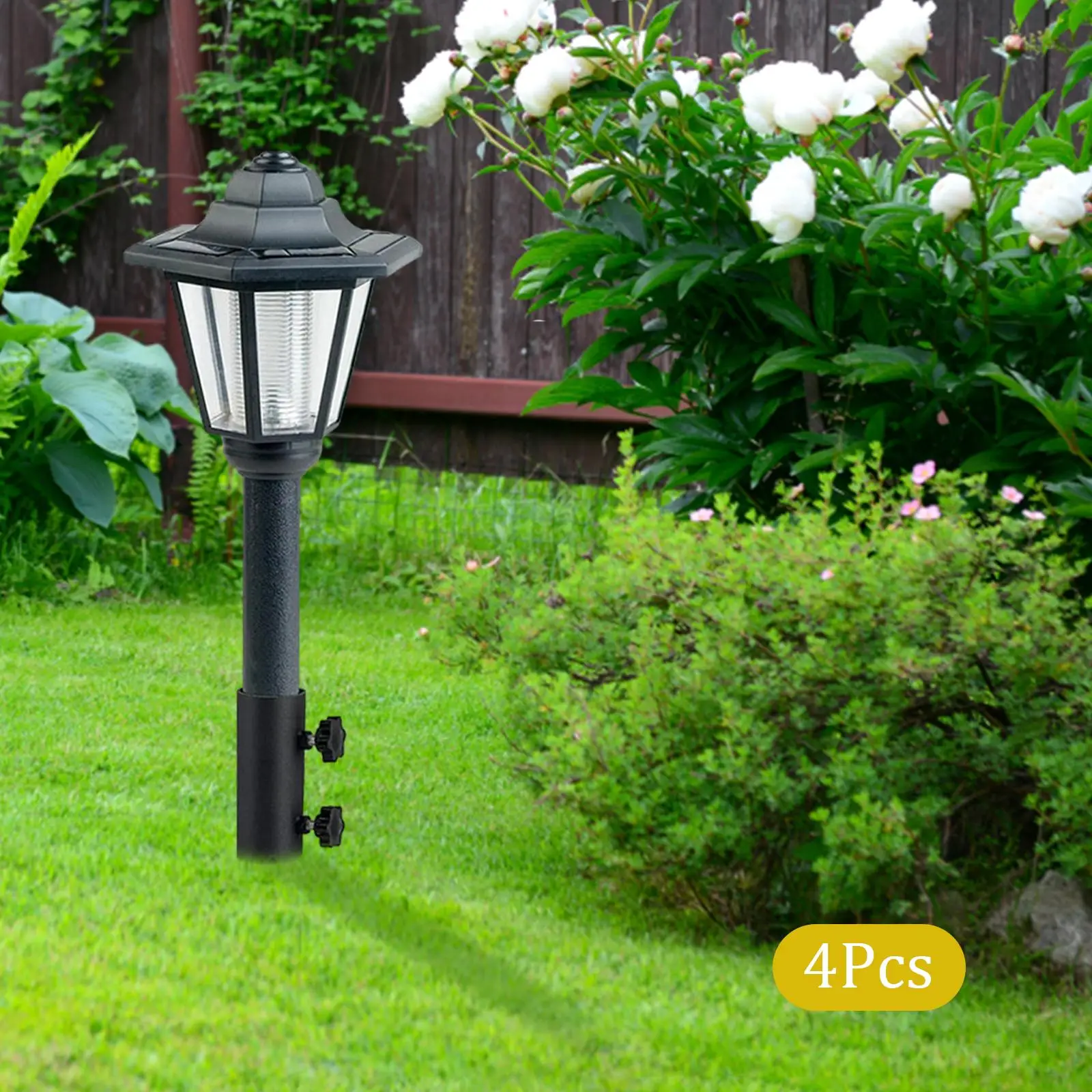 

4Pcs Torch Stakes Ground Spikes Ground Torch Holders Solar Lights Spikes Metal Ground Stakes Garden Stakes for Outdoor Lights