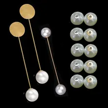 

30pcs 8/10/12/14mm ABS Pearl Beads Earring Stud Back Stoppers Ear Post Plugging for Jewelry DIY Brooch Earrings Base Accessories