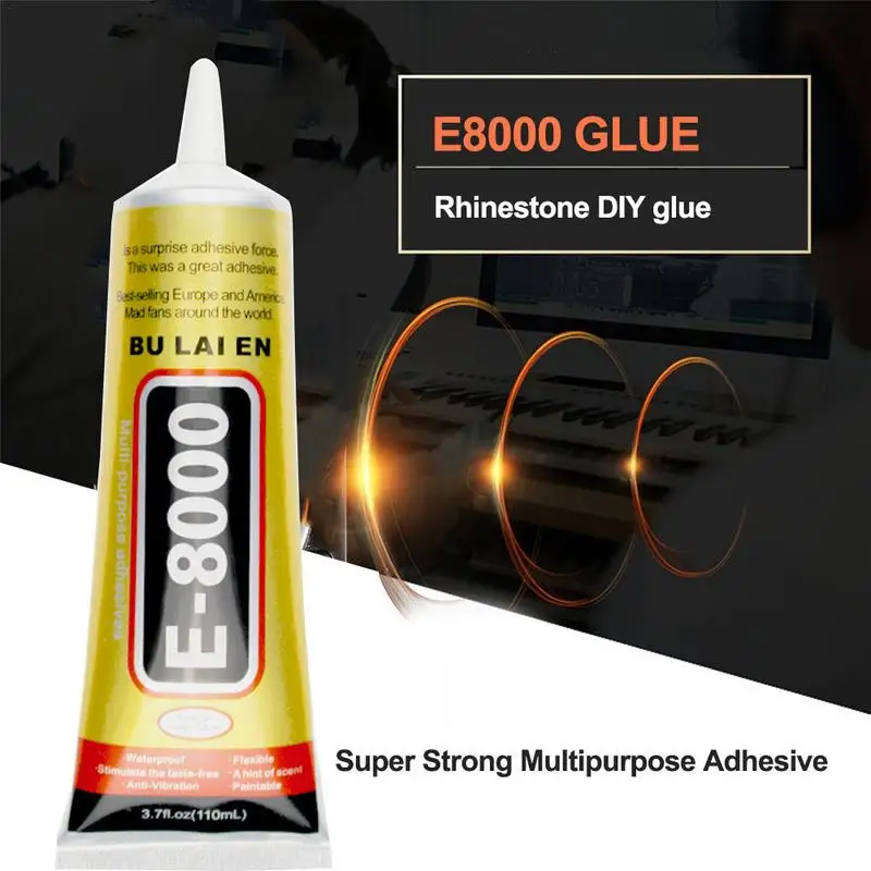 15/50ml Adhesive Glue E8000 Liquid Super Strong Gel Multipurpose Seal For Cars Transparent Phone Screen Glass Nail Gel Tools adhesive glue