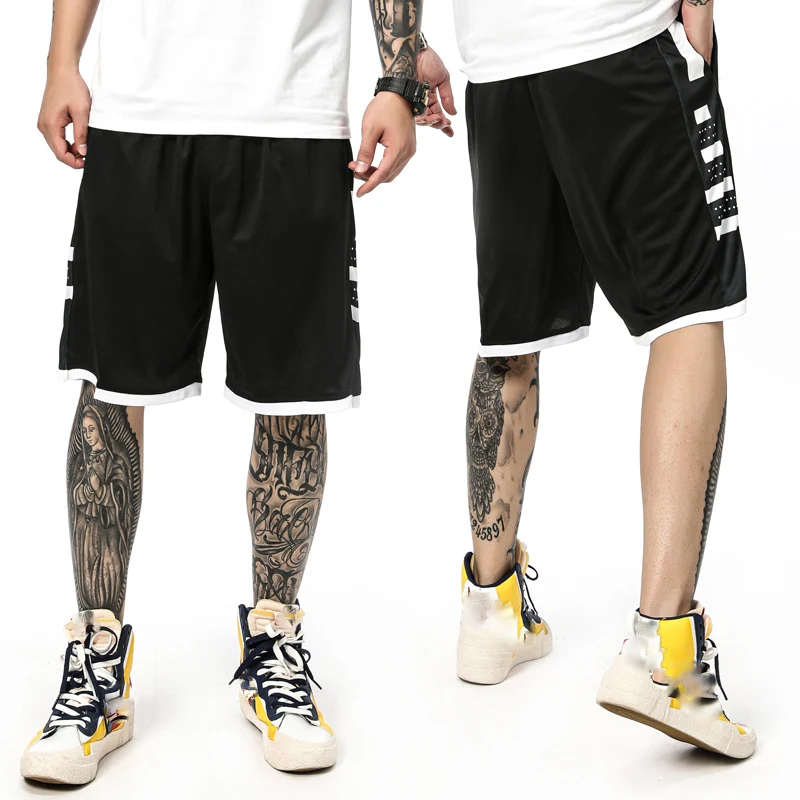 

Men Basketball Shorts Loose Beach Sweatpant Tennis Soccer Sports Scanties Pant Male Jogging Running Shortpant Elastic Waistband
